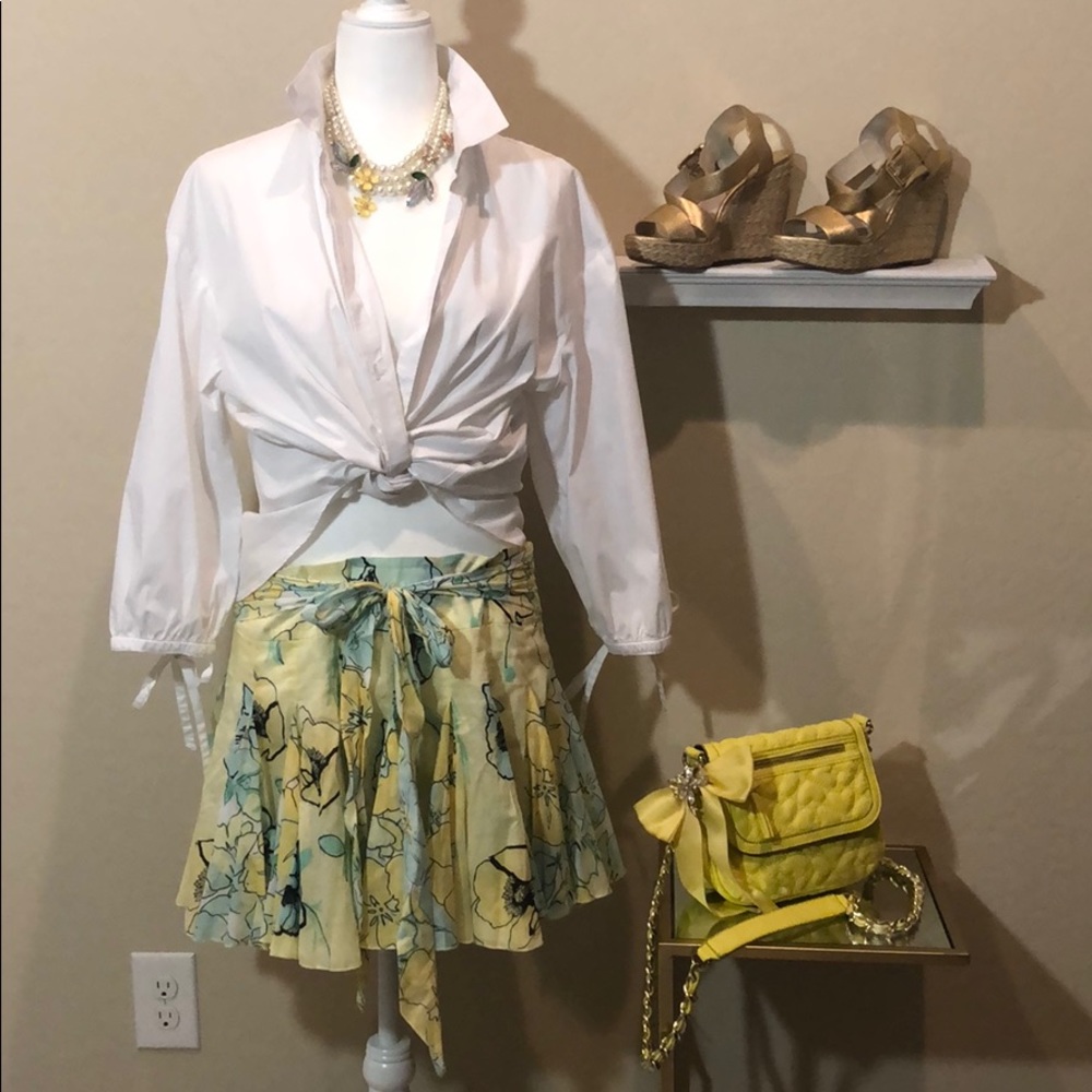 Bebe Summer Print Skirt